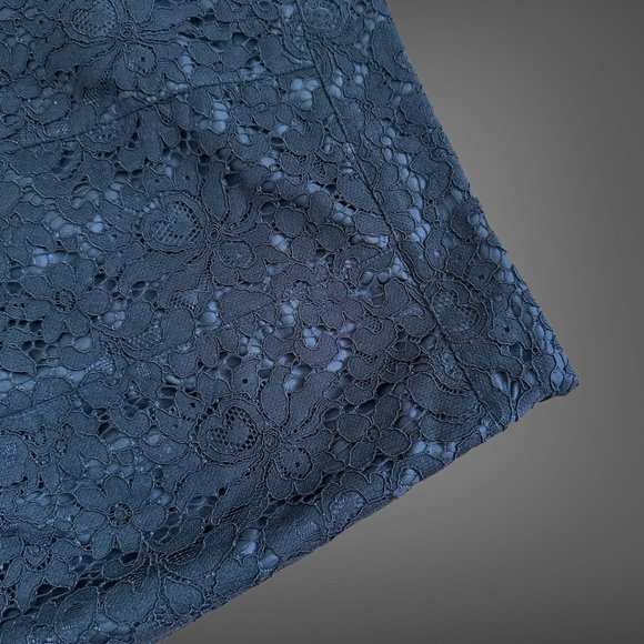 Cece|Womens|A-Line Skirt|Size 0|Black|Full Lace|Knee Length|Mid Rise|Lined - Picture 9 of 15